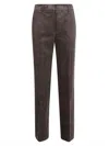 Ermanno Scervino Tailored Trousers With Pockets And Loops In Brown