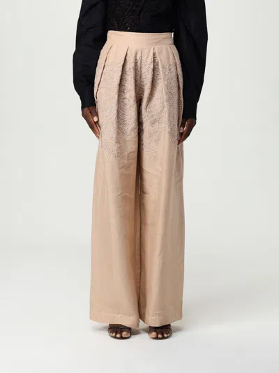 ERMANNO SCERVINO PANTS ERMANNO SCERVINO WOMAN COLOR BEIGE,G99383022