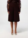 Ermanno Scervino Pants  Woman Color Burgundy In Burgunderrot