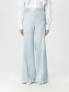 Ermanno Scervino Pants  Woman Color Gnawed Blue In Gnawed Blue