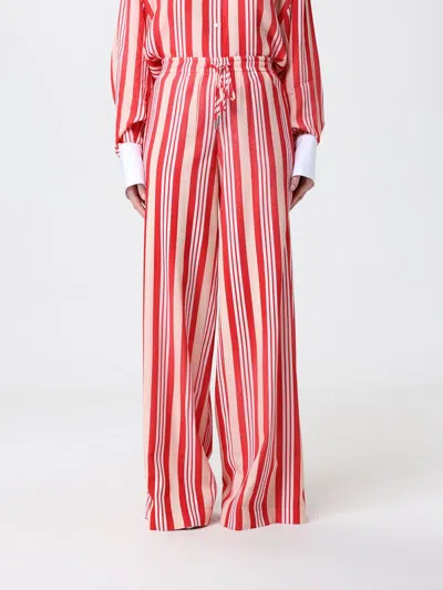 Ermanno Scervino Pants  Woman Color Red In Multi