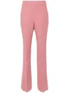 Ermanno Scervino High-waist Tailored Trousers In Pink