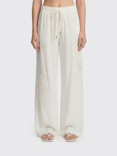 Ermanno Scervino パンツ  レディース カラー ホワイト In White