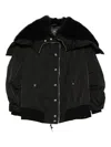 Ermanno Scervino Hooded Bomber Jacket In Black
