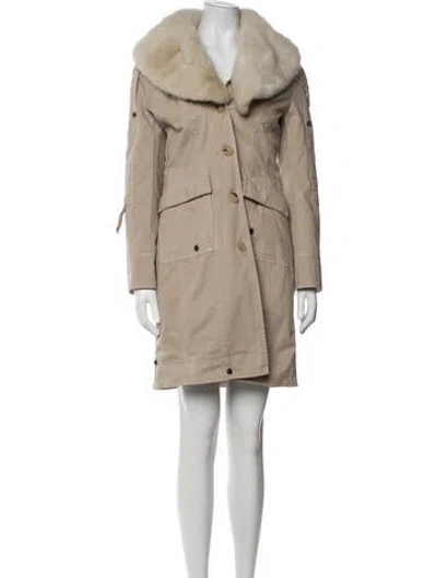 Pre-owned Ermanno Scervino Parka In Neutrals