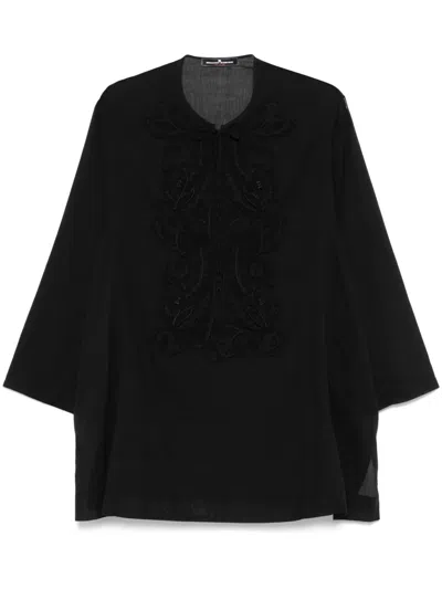 Ermanno Scervino Patch-detail Mini Dress In Black