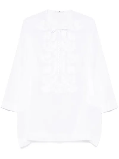 Ermanno Scervino Patch-detail Mini Dress In White