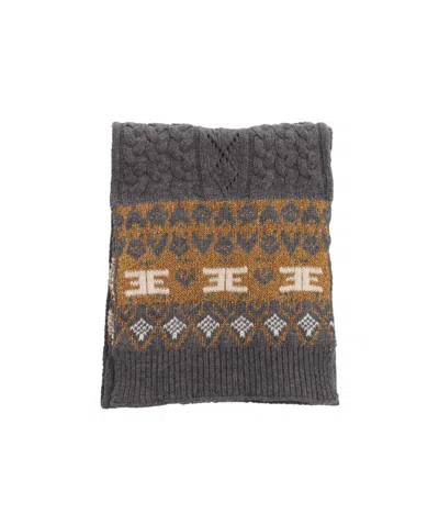 Ermanno Scervino Pattern Scarf In Black