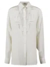 Ermanno Scervino Pattern Studded Shirt In White