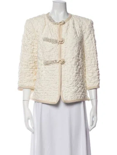 Pre-owned Ermanno Scervino Patterned Jacket In Neutrals