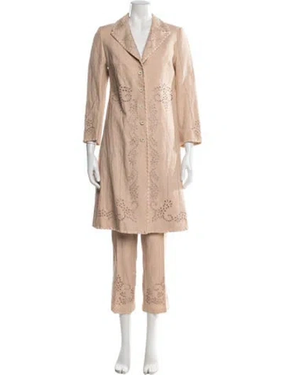 Pre-owned Ermanno Scervino Patterned Pantsuit In Neutral