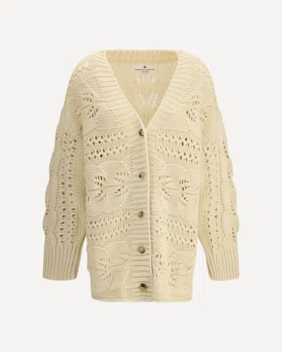 ERMANNO SCERVINO PERFORATED CASHMERE CARDIGAN