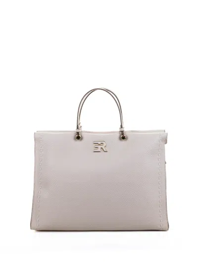 Ermanno Scervino Petra Tote Bag In Sand Hammered Eco-leather