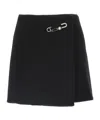 Ermanno Scervino Jewel-embellished Virgin-wool Skirt In Black