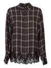 Ermanno Scervino Plaid-pattern Shirt In Brown