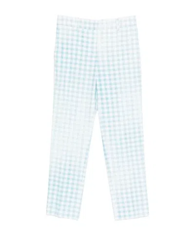 Ermanno Scervino Plaid Trousers In Blue