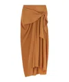 Ermanno Scervino Pleat-detail Silk Skirt