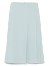 Ermanno Scervino Pleat-detailed Midi Skirt In Blue