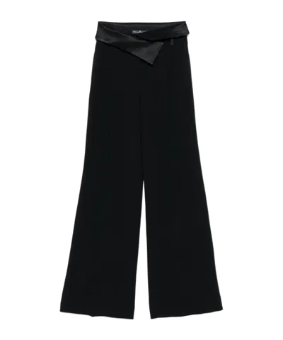 Ermanno Scervino Pleat-detailed Trousers In Black