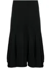 Ermanno Scervino Pleated A-line Skirt In Schwarz