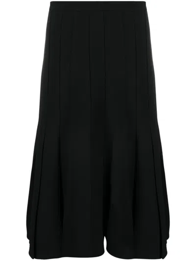 Ermanno Scervino Pleated A-line Skirt In Schwarz