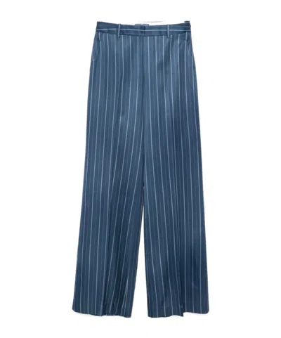 Ermanno Scervino Pleated Casual Pants In Blue