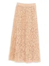 Ermanno Scervino Beige Elegance In Skirt In Multi