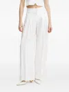 Ermanno Scervino Pleated-front Trousers In White