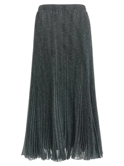 ERMANNO SCERVINO PLEATED LONGUETTE SKIRT