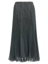 Ermanno Scervino Longuette Skirt With Pleated Design And Elastic Waistband