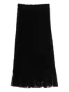 Ermanno Scervino Midi A-line Skirt Lace Overlay In Black