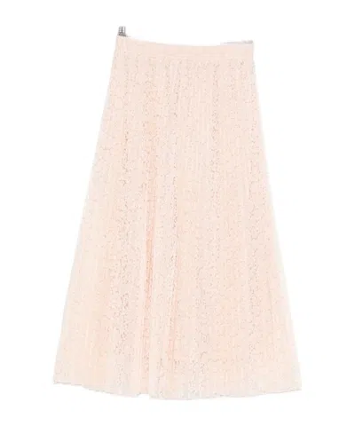 Ermanno Scervino Pleated Midi Skirt In Multi