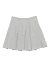 Ermanno Scervino Pleated Mini Skirt In Gray