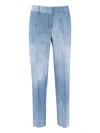 Ermanno Scervino Pleated Pocket Trousers In Blue