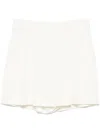 Ermanno Scervino Pleated Shorts In White