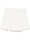 Ermanno Scervino Pleated Skorts In White