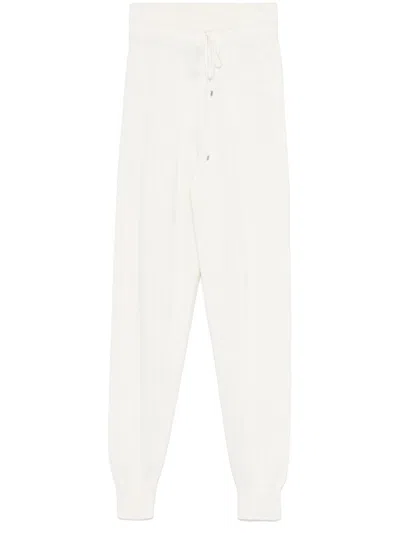 Ermanno Scervino Pointelle-knit Trousers In White