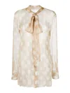 Ermanno Scervino Silk Shirt In White