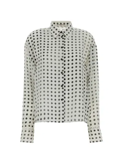 ERMANNO SCERVINO POLKA-DOT SILK SHIRT