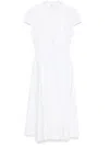Ermanno Scervino Poplin Midi Dress In 白色