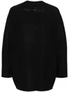 Ermanno Scervino Press-stud Virgin Wool Cape In Black