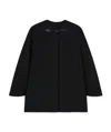 Ermanno Scervino Press-stud Virgin Wool Cape In Black