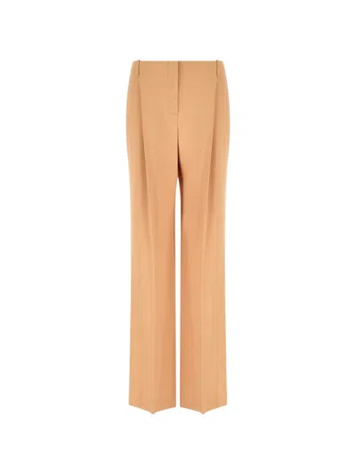Ermanno Scervino High Waist Tailored Palazzo Trousers In Yellow