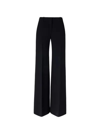Ermanno Scervino Pressed-crease Tailored Trousers In Black