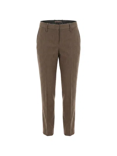 Ermanno Scervino Casual Pants With Belt Loops In Animal Print