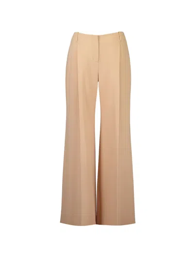 Ermanno Scervino Pressed-crease Wide-leg Trousers In Brown