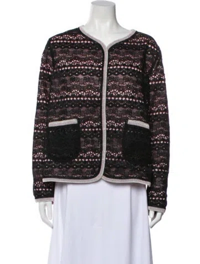 Pre-owned Ermanno Scervino Printed Evening Jacket In Black