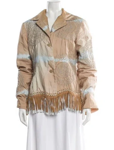 Pre-owned Ermanno Scervino Printed Jacket In Neutral