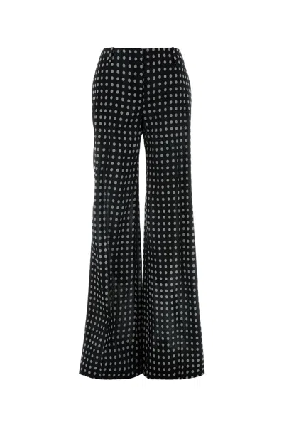Ermanno Scervino Polka-dot Palazzo Pants In Black