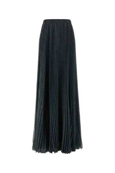 Ermanno Scervino Printed Polyester Skirt In Green